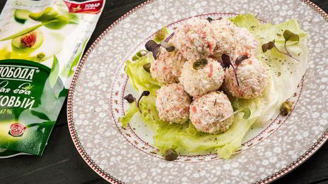 салат-закуска елочные шарики