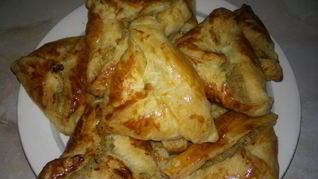 Самса из покупного слоеного теста