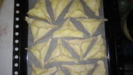 самса из покупного слоеного теста