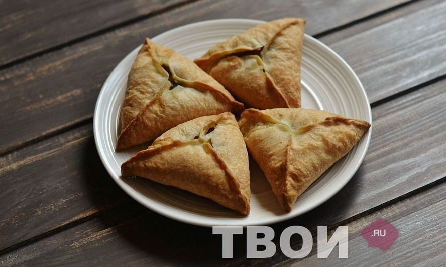 Рецепт самсы из слоеного теста