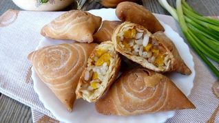 Самса с тыквой и рисом