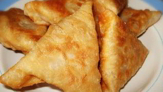 Слоеная самса с сочным мясом