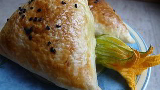 Слоеная самса с тыквой