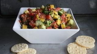 Севиче из слабосоленого лосося