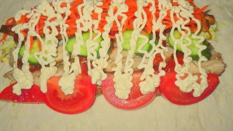 домашняя шаурма в лаваше