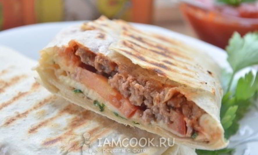 Рецепт шаурмы с фаршем