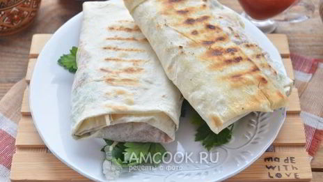 шаурма с фаршем