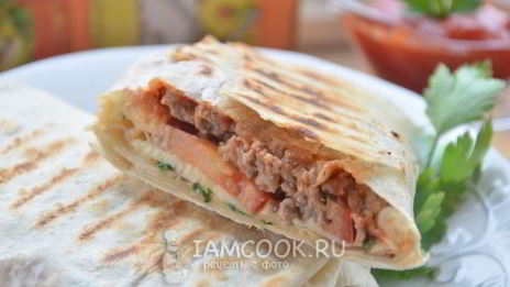 шаурма с фаршем