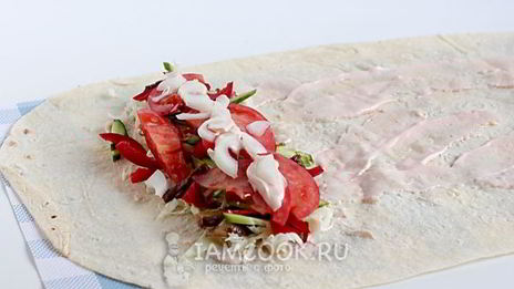 шаурма с говядиной по-домашнему