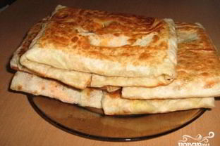 Шаурма с колбасой и сыром