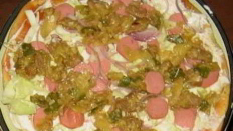 шаурма с колбасой и сыром