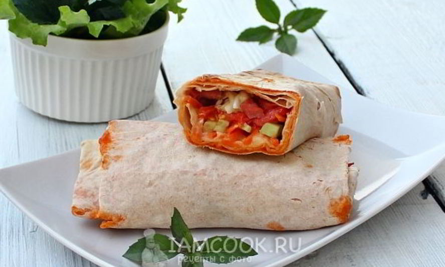 Рецепт шаурмы с колбасой