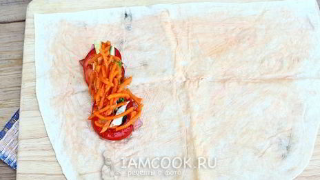 шаурма с колбасой