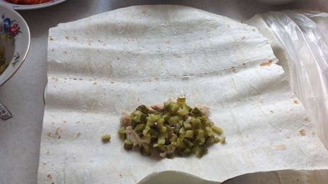 шаурма с курицей в лаваше