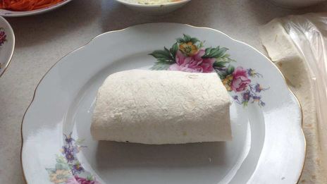 шаурма с курицей в лаваше