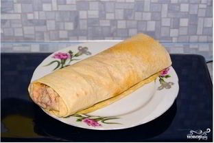 Шаурма с морковкой по-корейски