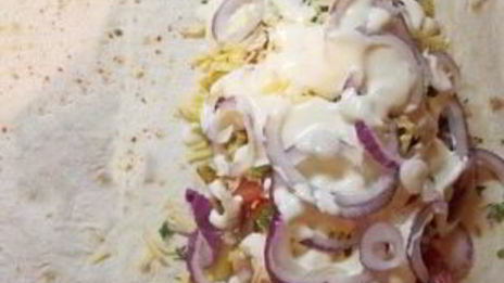 шаурма с овощами