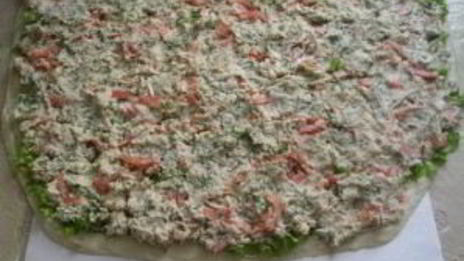 шаурма в лаваше с курицей