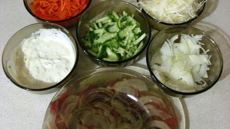 шаурма в лаваше