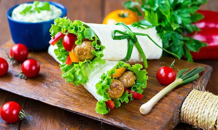 Рецепт шаурмы вегетарианской