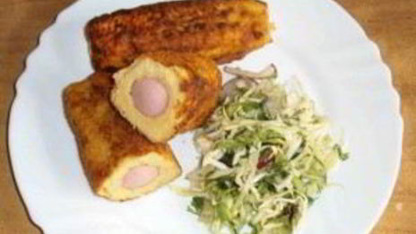 сосиски в картофельном тесте