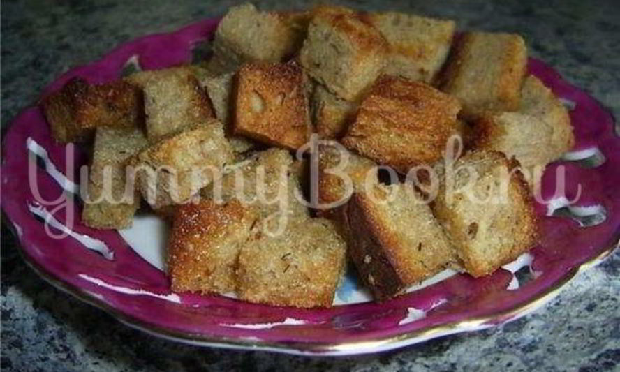 Рецепт сухариков с чесноком