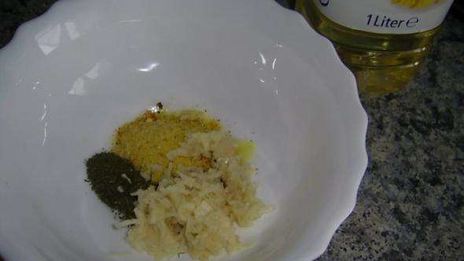 сухарики с чесноком