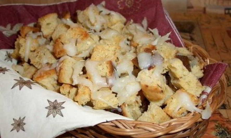 Рецепт сухариков с сыром