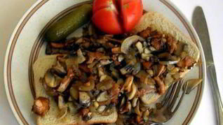 Сэндвич с грибами