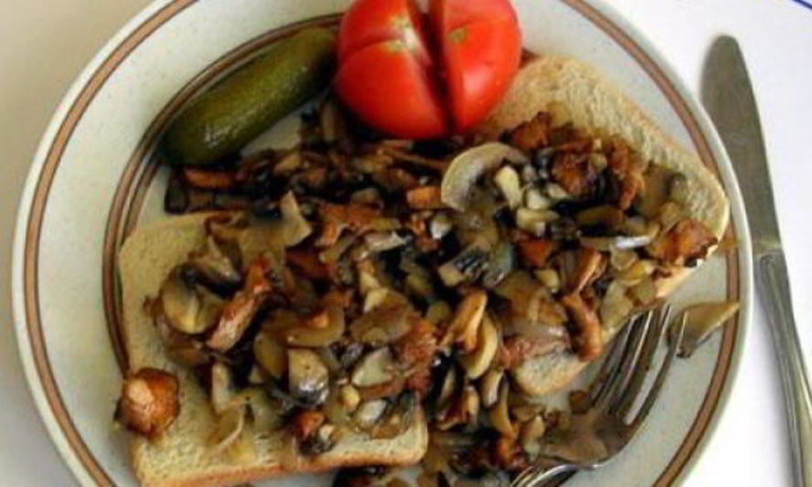 Рецепт сэндвича с грибами