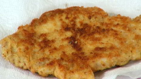 сэндвич с курицей в сырной корочке