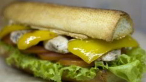 сэндвич в багете