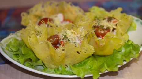 сырные корзинки для салата