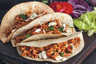 Такос на углях с индейкой