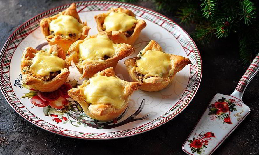 Рецепт горячих тарталеток с начинкой