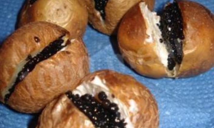 Рецепт икры палтуса в сырно-сливочном креме на тарталетках