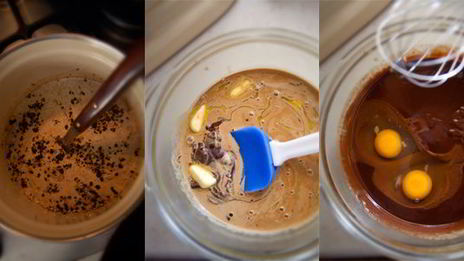 шоколадные тарталетки с шоколадно-кофейным кремом