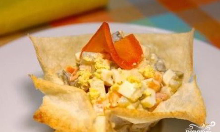 Рецепт тарталеток из лаваша