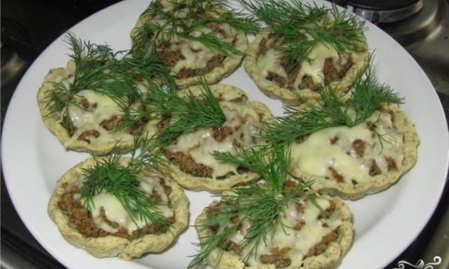 Рецепт тарталеток с фаршем