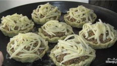 тарталетки с фаршем