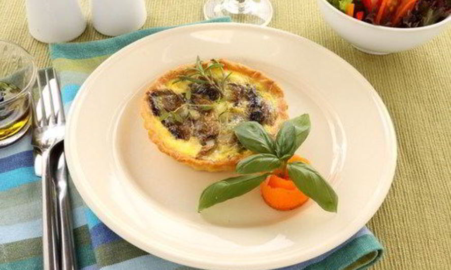 Рецепт тарталеток с грибами и грюйером