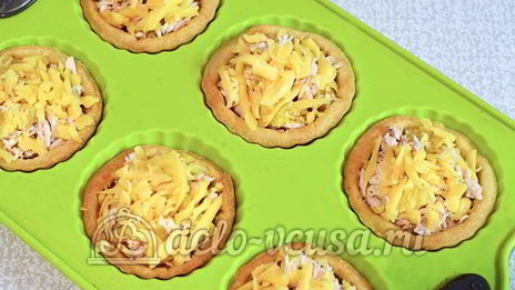 тарталетки с курицей и апельсином