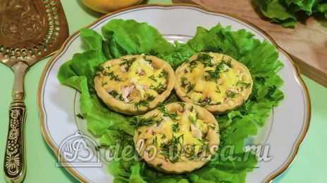 тарталетки с курицей и апельсином