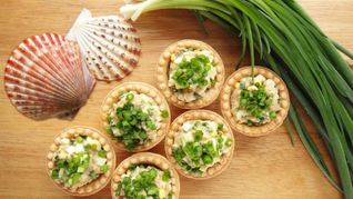 Тарталетки с начинкой из печени трески