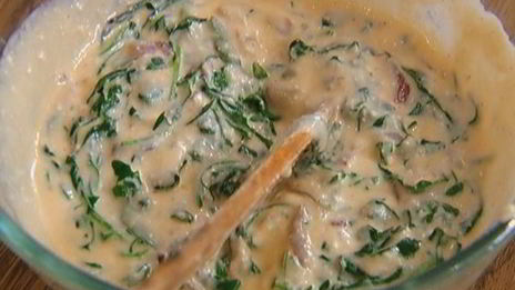 тарталетки с рикоттой и руколой