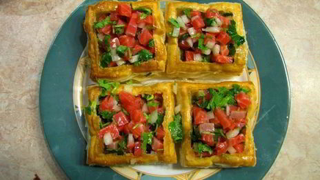 тарталетки с семгой и форелью