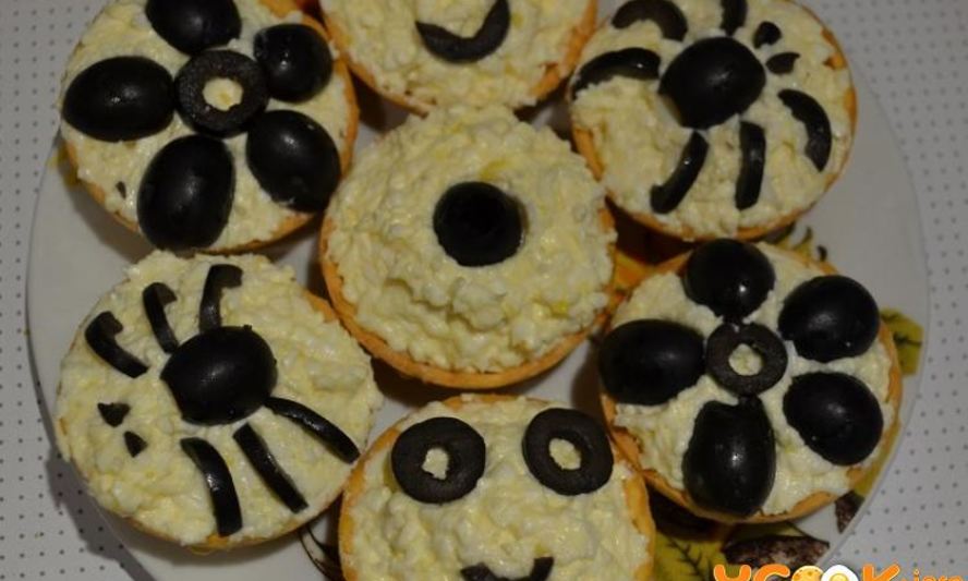 Рецепт тарталеток с яйцом и сыром