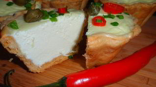 Творожные тарталетки с огоньком