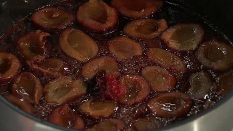 быстрый тарт-татен со сливами