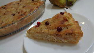 Грушевый тарт под миндально-ванильным кремом